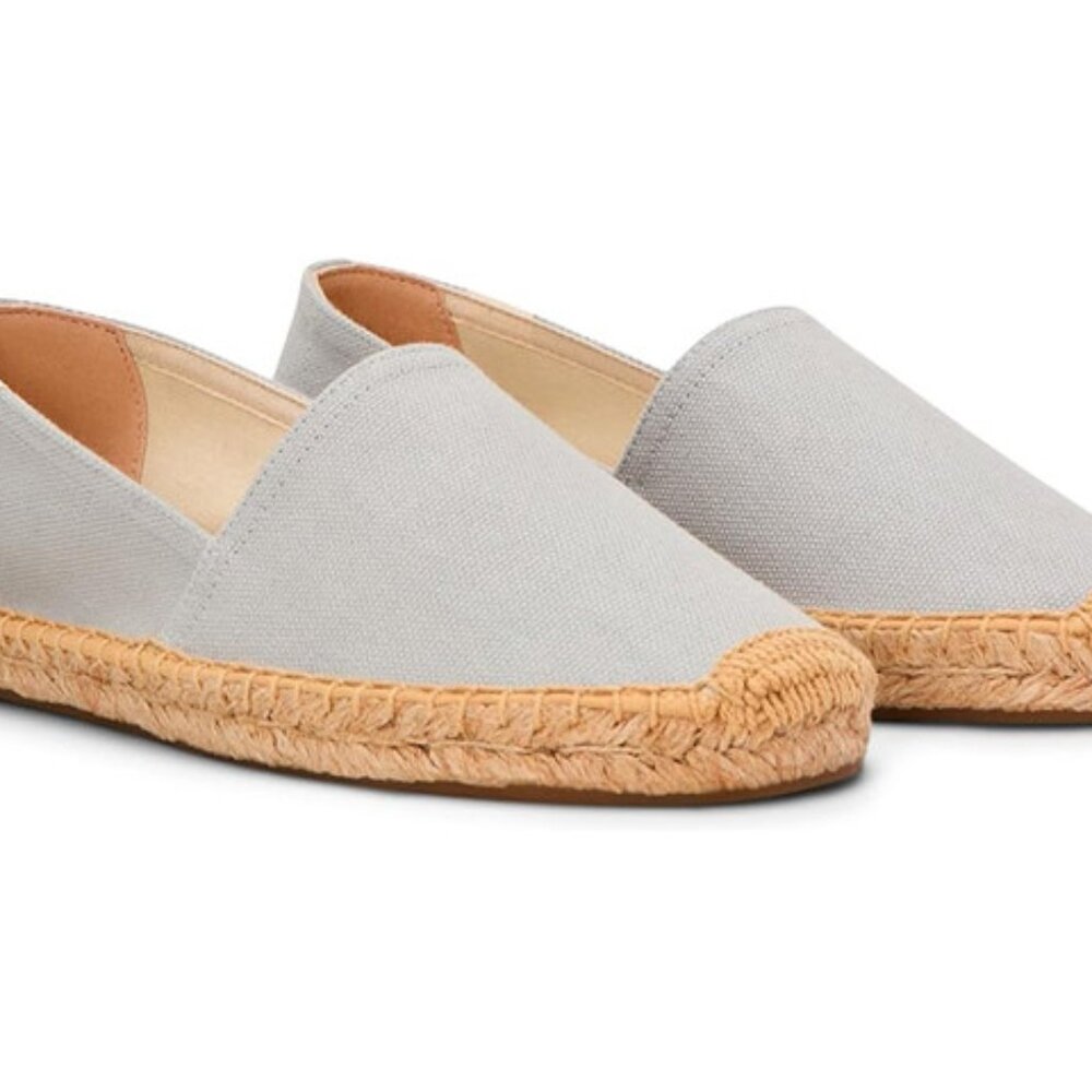 NEW Women's Original Soludos Pale Grey sz 7 Shoes Sandals Espadrilles Slip On